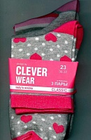 Носки цветные для женщин Clever 144403