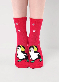 Носки цветные Новый год для девочек и мальчиков Clever 185304