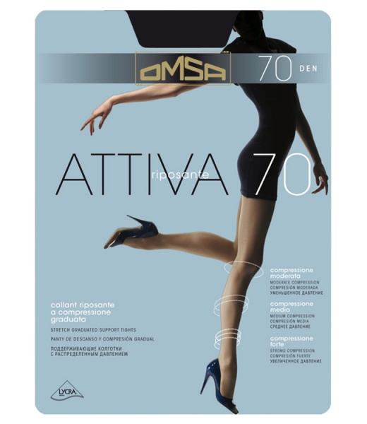 124908 колготки OMSA ATTIVA 70