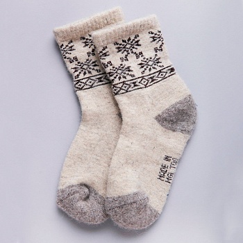 Носки теплые для девочек и мальчиков Монголка 159792