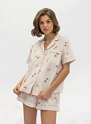 Пижама рубашка + шорты для женщин Indefini 171766