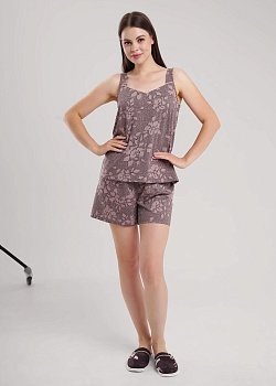 Пижама майка + шорты для женщин Clever 185029