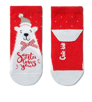 Носки укороченные Новый год для девочек и мальчиков CONTE-KIDS 184746
