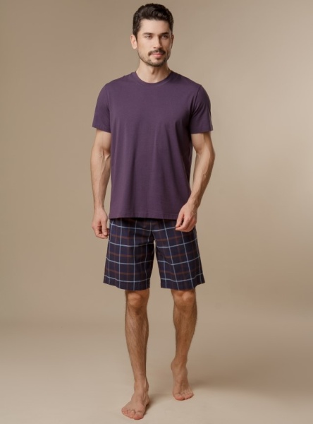 177564 Пижама мужская (футболка+шорты) INDEFINI PBZ3050