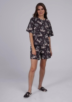 Пижама футболка + шорты для женщин Clever 179663