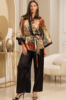 Пижама жакет + топ + брюки для женщин Mia-Аmore 179490