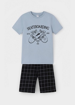 Пижама футболка + шорты для мальчиков CROCKID 185910