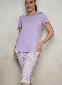Пижама футболка + бриджи для женщин Almando Melado 177951