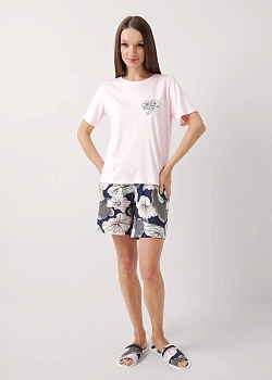 Пижама футболка + шорты для женщин Clever 179835