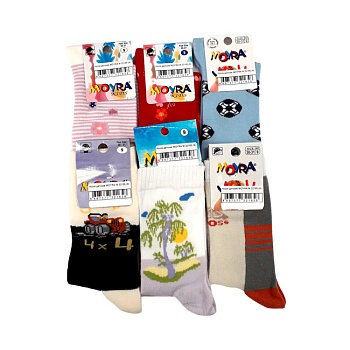 Носки цветные для девочек и мальчиков Moyra 153754