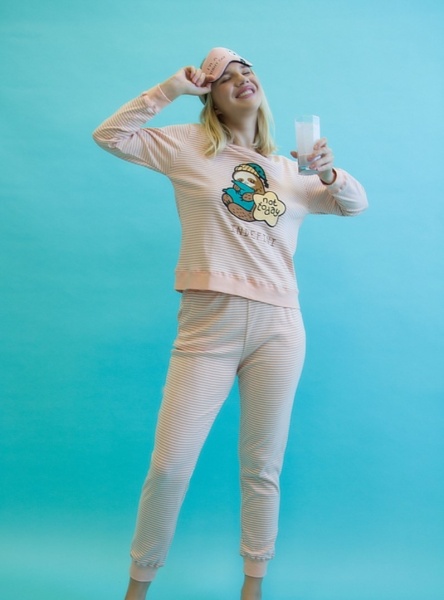 172630 Пижама INDEFINI (д.рук+бр) TCC2222