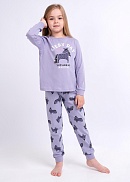 Пижама джемпер + брюки для девочек Clever 173304