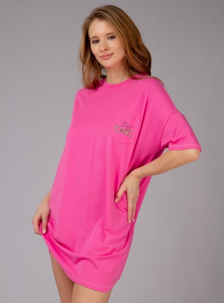 176998 Сорочка (КОР.рукав) INDEFINI SDX3169