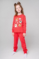 Пижама джемпер + брюки для девочек CROCKID 172954