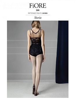 Колготки фантазийные имитация шва сзади для женщин Fiore 144027