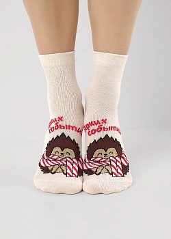 Носки цветные Новый год для женщин Clever 185333