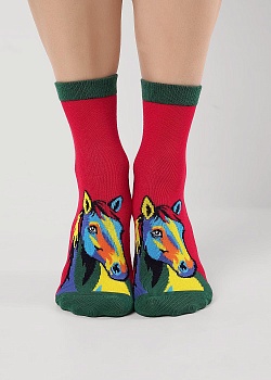 Носки цветные Новый год для женщин Clever 185324