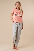 Пижама футболка + брюки для женщин Indefini 176616