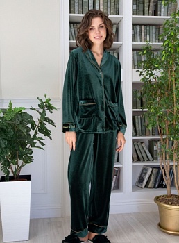 Пижама рубашка + брюки для женщин Indefini 172966