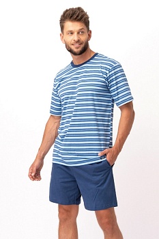Пижама футболка + шорты для мужчин Key 180319