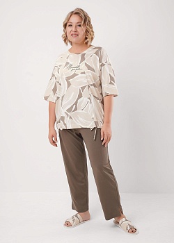 Комплект одежды футболка + брюки для женщин Clever 185737