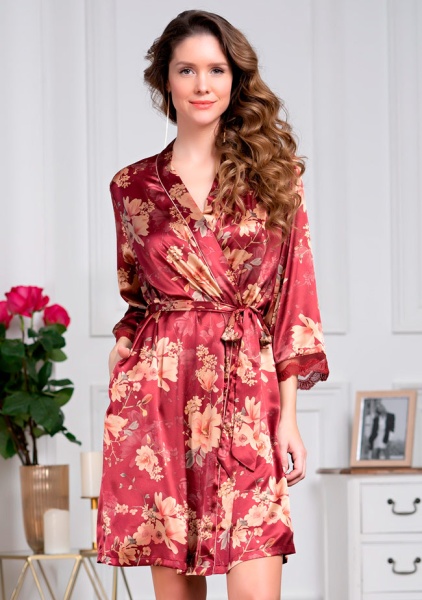 161643 Халат Mia 3623 Burgundia