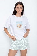 Пижама футболка + шорты для женщин Very Neat 173536