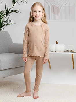 Пижама джемпер + брюки для девочек CROCKID 185913