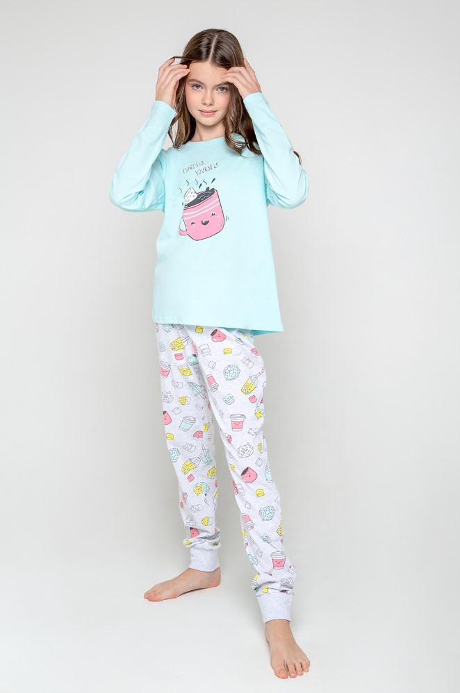 Пижама джемпер + брюки для девочек CUBBY 172956
