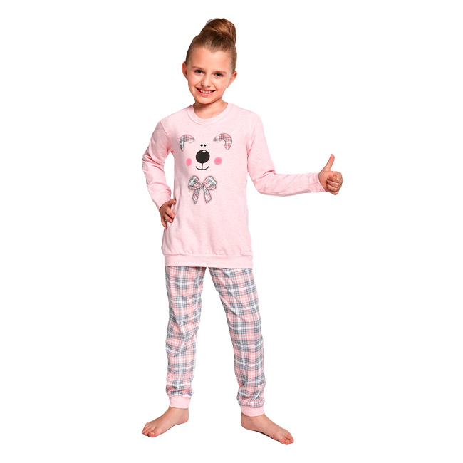 Пижама джемпер + брюки для девочек Cornette 152879