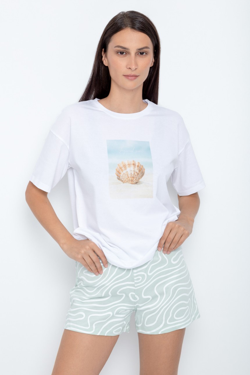Пижама футболка + шорты для женщин Very Neat 173536